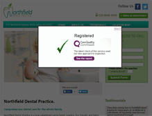 Tablet Screenshot of northfielddentalpractice.com